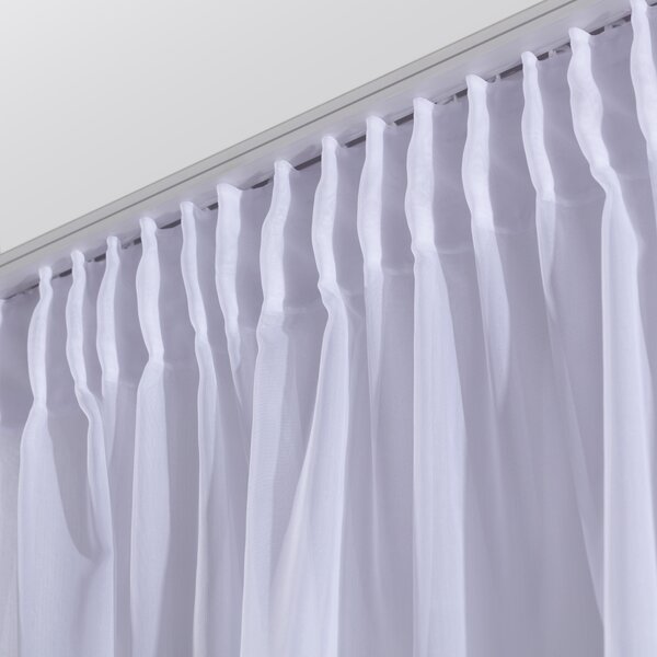 Pencil pleat voile/net curtain