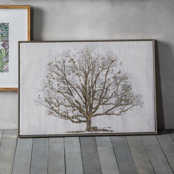 The 62.5cm x 92.5cm Golden Oak Framed Art