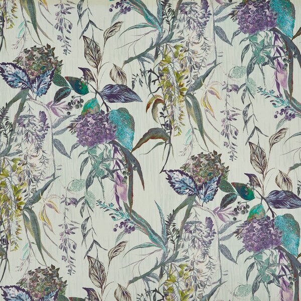 Prestigious Textiles Botanist Velvet Fabric Evergreen