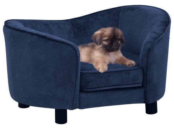 Dog Sofa Blue 69x49x40 cm Plush