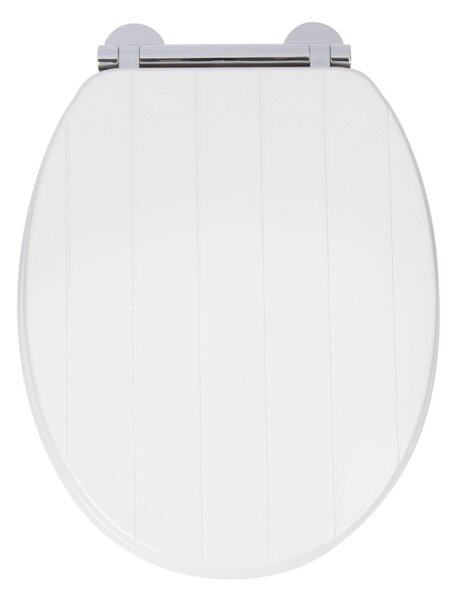 Croydex Portland Moulded Wood Toilet Seat - White