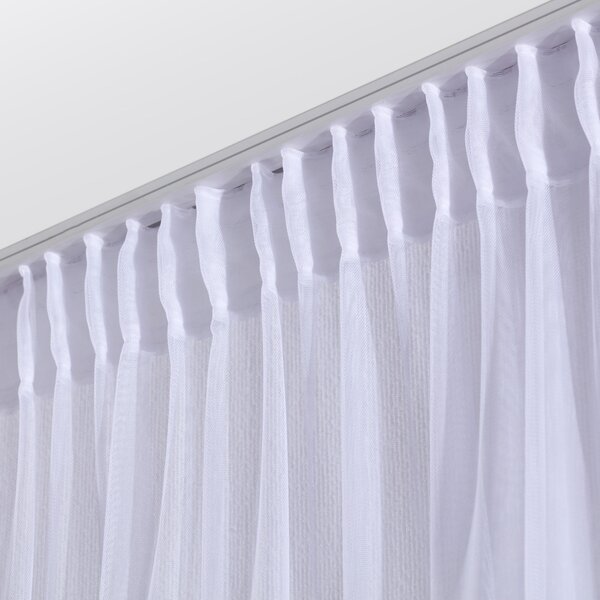 Pencil pleat voile/net curtain