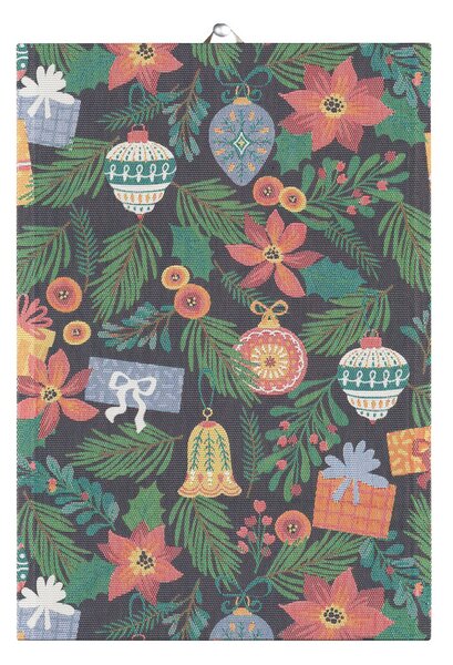 Ekelund Linneväveri Christmas tree kitchen towel 35x50 cm Green