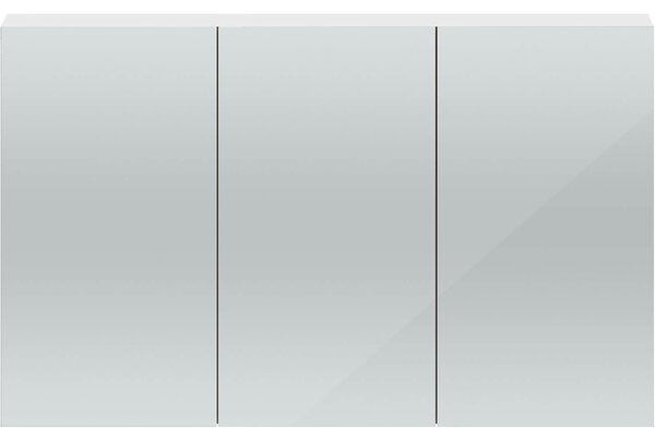 Balterley Duplex 1350 Mirror Cabinet - Gloss White