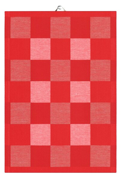 Ekelund Linneväveri Schack kitchen towel red 35x50 cm