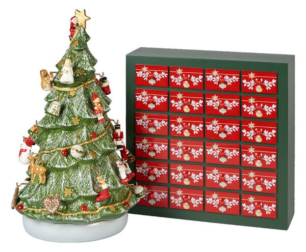 Villeroy & Boch Christmas Toys Memory advents calender with Christmas tree Green-red