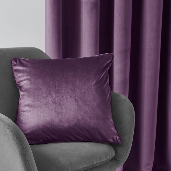 Recycled Velour 45x45cm Cushion Purple