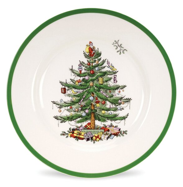 Spode Christmas Tree plate Ø27 cm White-green-red