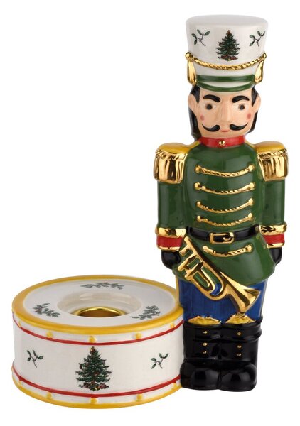 Spode Christmas Tree Nutcracker candle holder 17,5 cm Green