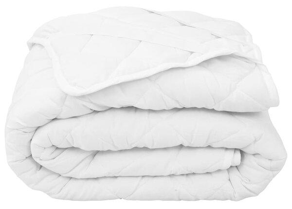 Quilted Mattress Protector White 160x200 cm Light