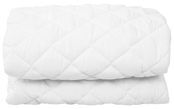 Quilted Mattress Protector White 160x200 cm Heavy