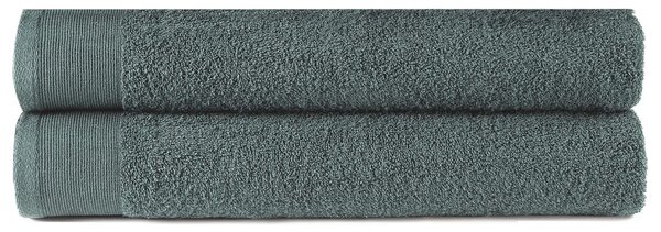 Shower Towels 2 pcs Cotton 450 gsm 70x140 cm Green