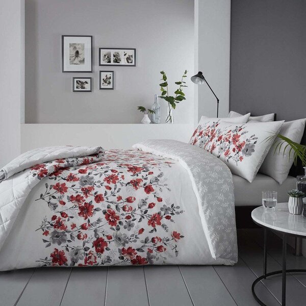 Dreams & Drapes Gabriella Duvet Cover Bedding Set Red