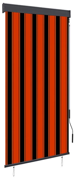 Outdoor Roller Blind 100x250 cm Orange and Brown