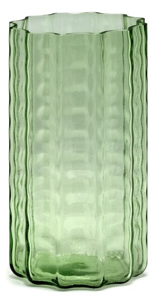 Serax Waves 01 vase 21 cm Green-clear