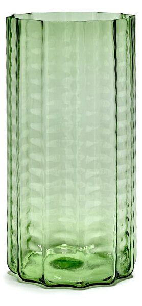 Serax Waves 03 vase 35 cm Green-clear