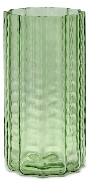 Serax Waves 02 vase 28 cm Green-clear