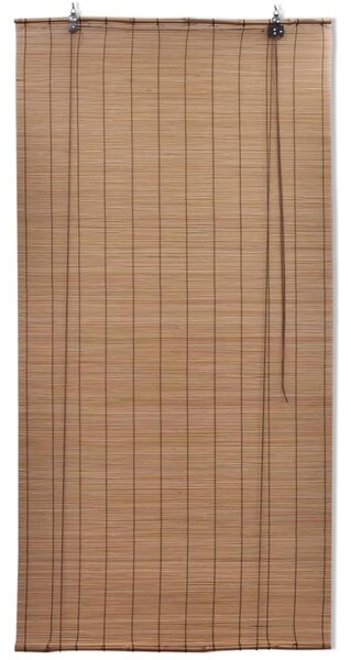 Brown Bamboo Roller Blinds 80 x 160 cm