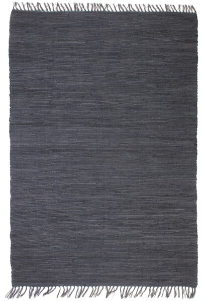 Hand-woven Chindi Rug Cotton 80x160 cm Anthracite