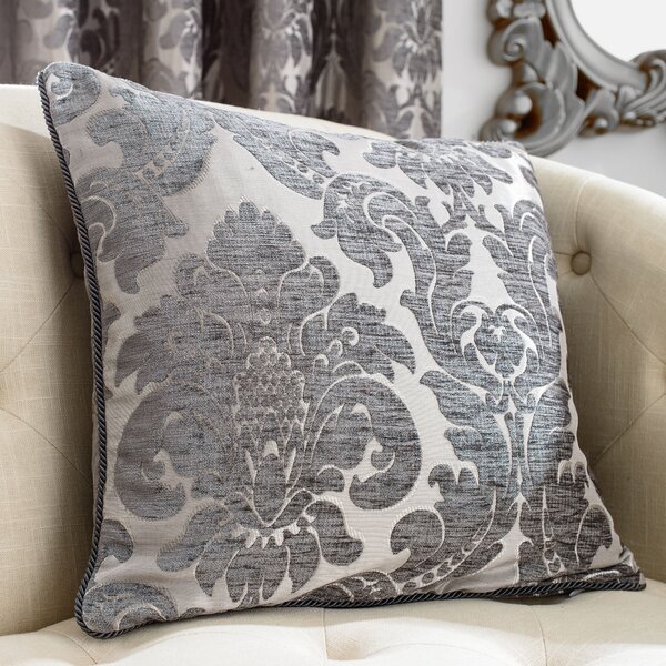Versailles Charcoal Cushion Dark Grey