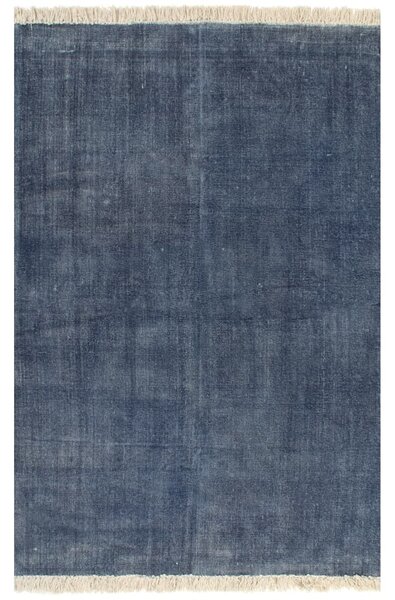 Kilim Rug Cotton 120x180 cm Blue