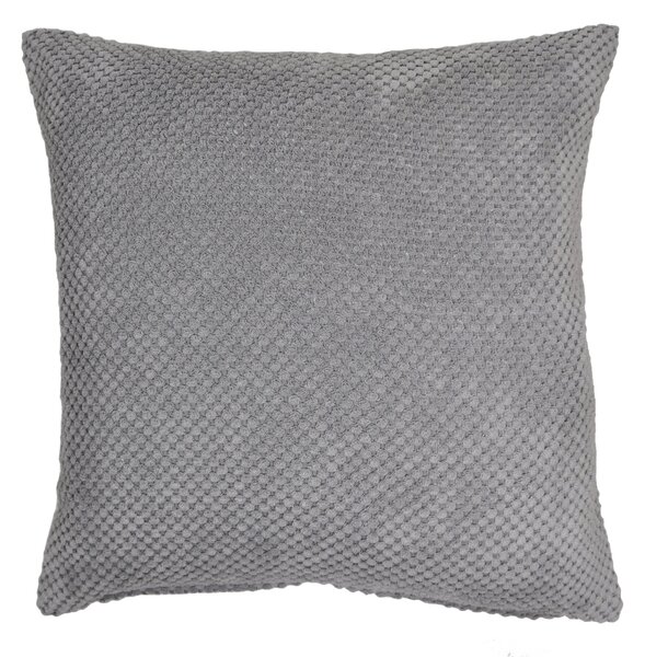 Chenille Spot Cushion Grey