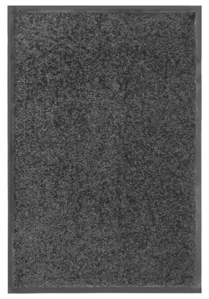 Doormat Washable Black 40x60 cm