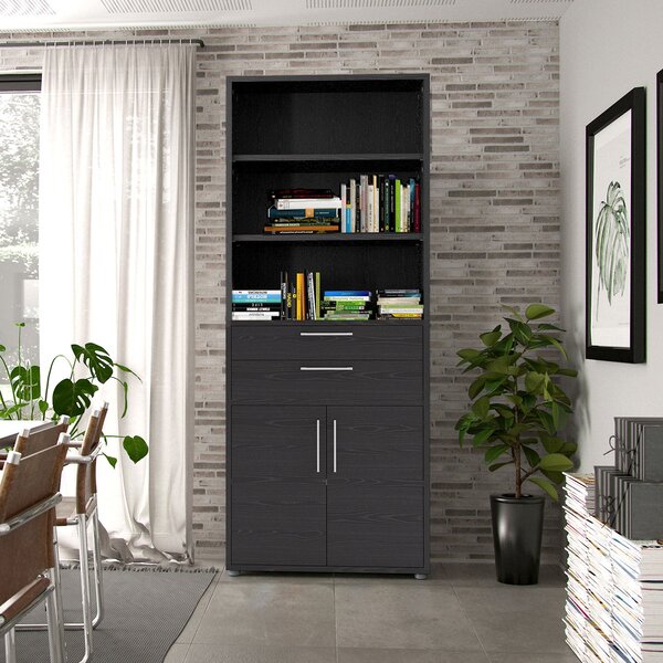 Prima 2 Doors Bookcase with 5 Shelves