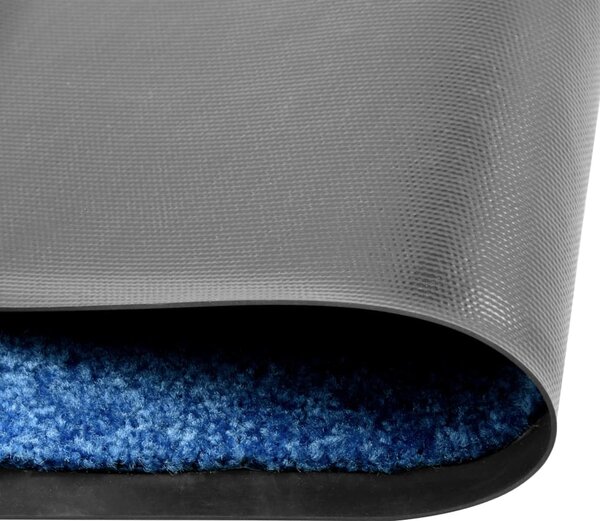 Doormat Washable Blue 40x60 cm