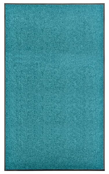 Doormat Washable Cyan 90x150 cm