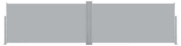 Retractable Side Awning 160x600 cm Grey