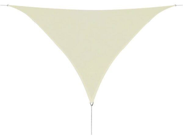 Sunshade Sail HDPE Triangular 3.6x3.6x3.6 m Cream