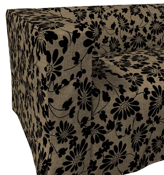 Klippan 2-seater floor length sofa cover with box pleats