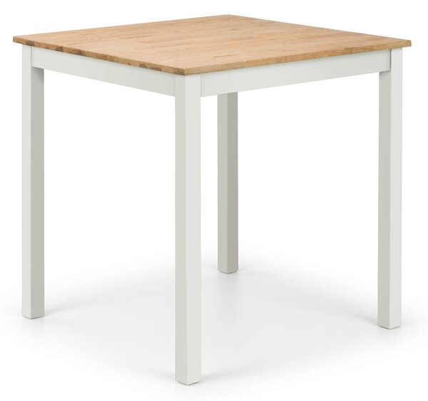 Coxmoor Square Dining Table Ivory with Oak Ivory