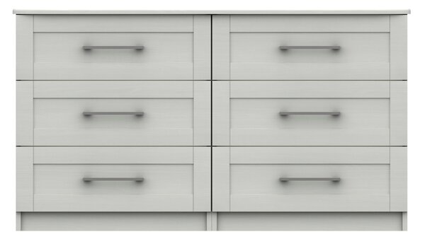 Ethan Wide 6 Drawer Chest White