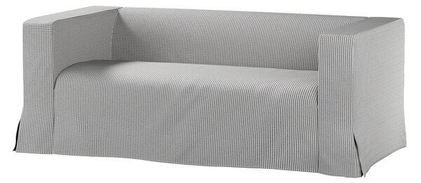 Klippan 2-seater floor length sofa cover with box pleats