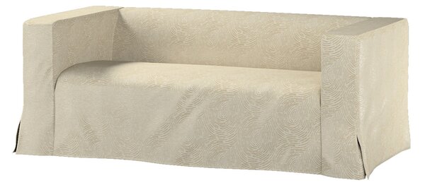 Klippan 2-seater floor length sofa cover with box pleats