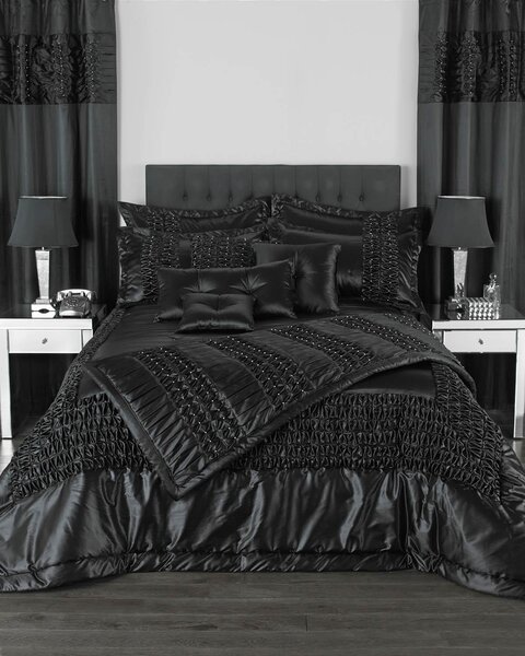 Monte Carlo Bedspread Collection Black