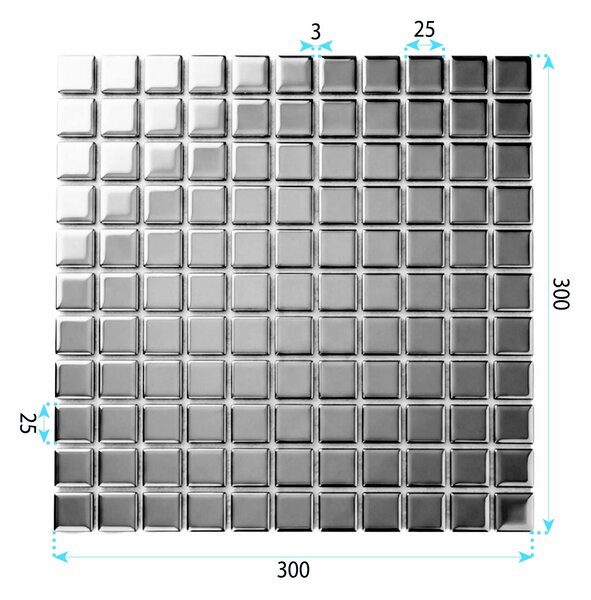 Glass Wall Mosaic REA P14014