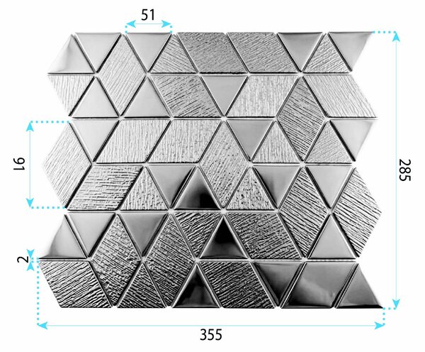 Glass Wall Mosaic REA P14459