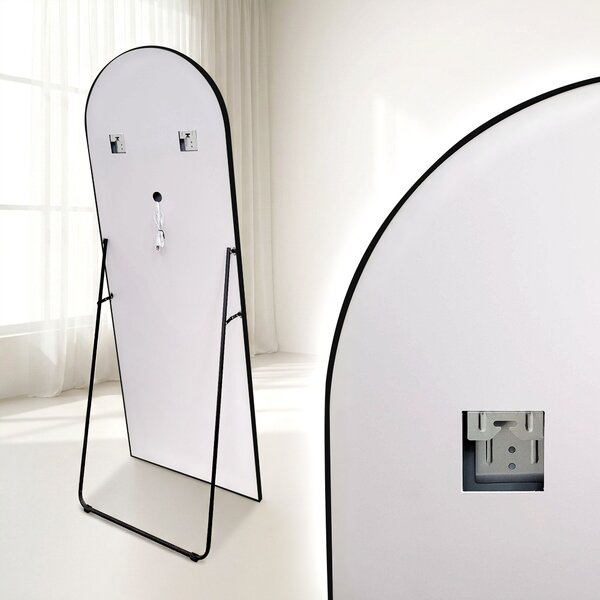 Mirror LED Orbit 60x170cm Black