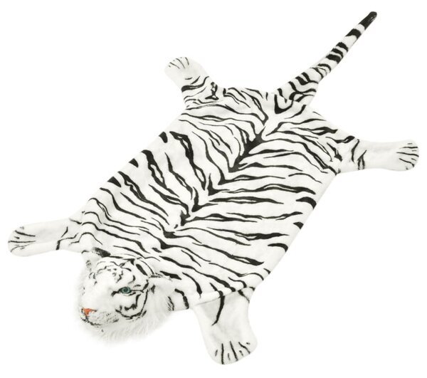 Tiger Carpet Plush 144 cm White