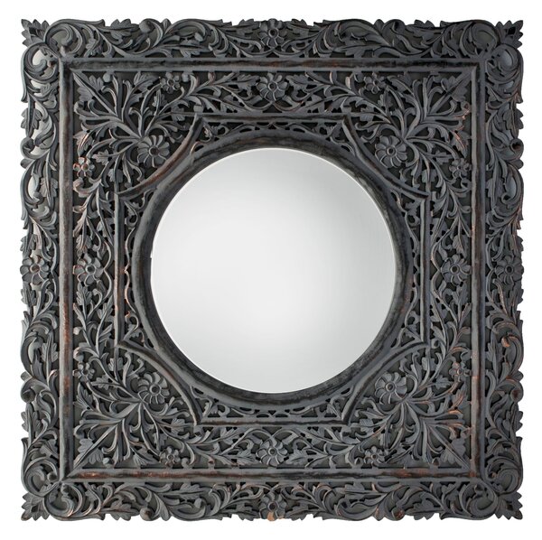 Farley Round Mirror, 120cm Grey