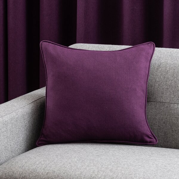 Luna Cushion Cover Aubergine (Purple)