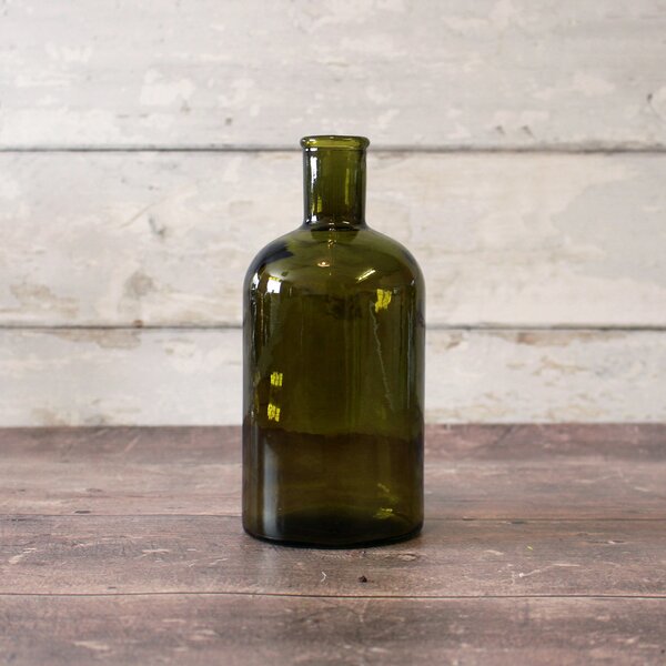 Recycled Glass Vessel Olive Olive