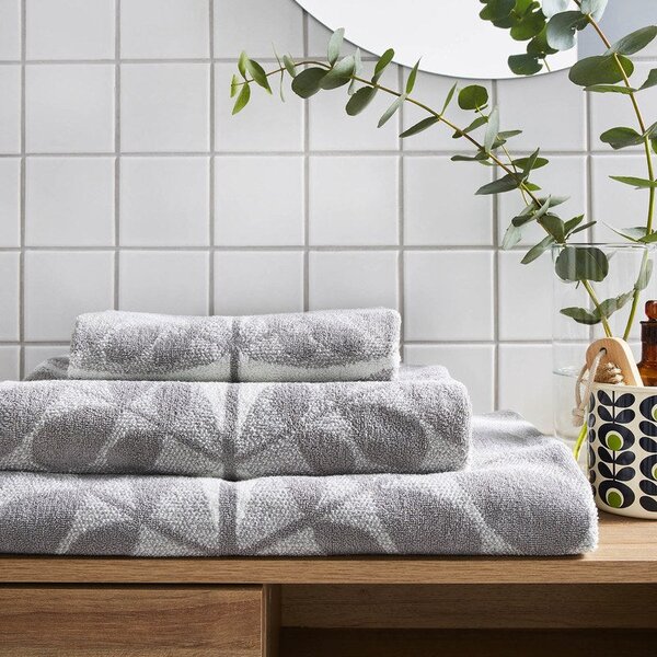 Orla Kiely Botanica Stem Towels Grey