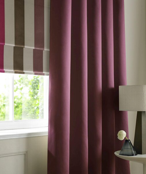 Satin Made to Measure Curtains Berry Curtain