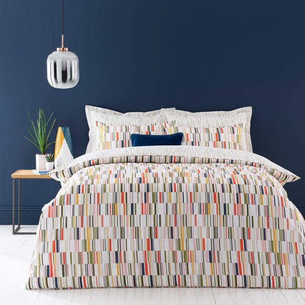 Elements Arvid Duvet Cover and Pillowcase Set MultiColoured