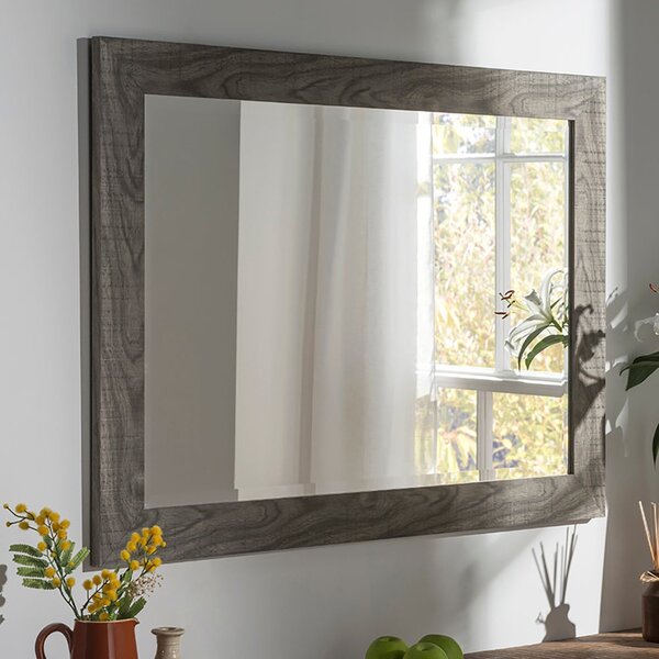 Yearn Framed Wall Mirror, Grey Grey
