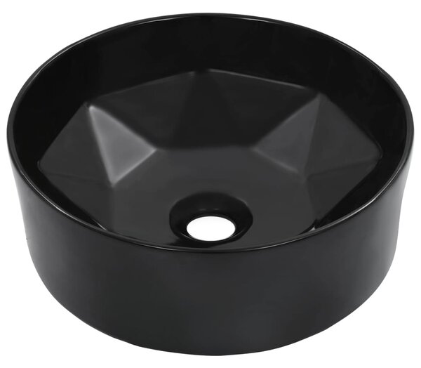 Wash Basin 36x14 cm Ceramic Black